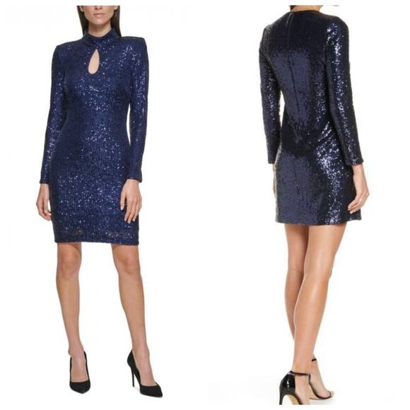 Short V-neck dress by Vince Camuto - Picture 1 of 8